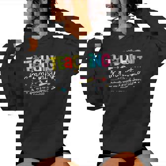 Teaching Is My Ministry God Christian Teacher Back To School Women Hoodie | Mazezy