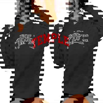 Temple Tx Red Vintage For Or Women Women Hoodie - Thegiftio UK