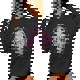 Tet De Mort Mélodie Florale Fantaisie Graphique Sweat à capuche femme - Cadeauxyz
