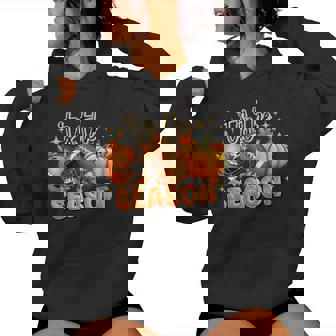 Tis The Season American Football Pumpkin Autumn Fall Leaves Women Hoodie | Seseable CA