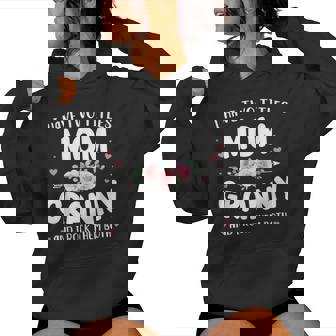 Two Titles Mom Granny Rock Christmas Birthday Women Hoodie | Mazezy