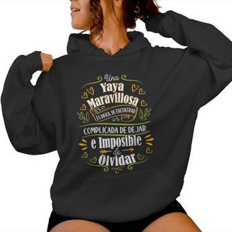 Una Yaya Maravillosa Abuela Yaya Regalo Original Sudadera con capucha para mujer - Regaloses