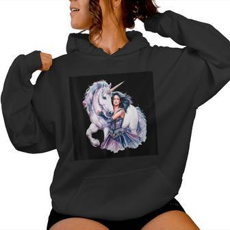 Unicornio Mágico Con Una Hermosa Sudadera con capucha para mujer - Regaloses