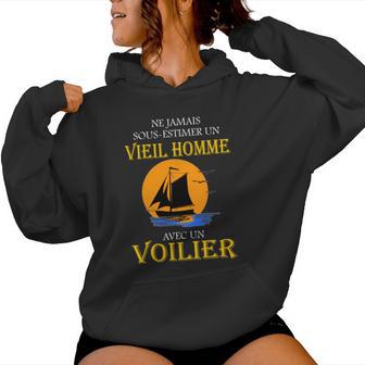 Vieil Homme Voilier Sweat à capuche femme - Cadeauxyz