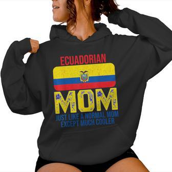Vintage Ecuadorian Mom Ecuador Flag For Mother's Day Women Hoodie - Thegiftio UK