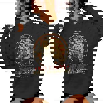 Vintage No Kings Fight Oligarchy America Flag Girls Women Hoodie - Monsterry