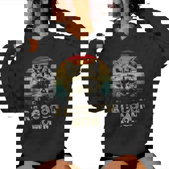 Vintage Raccoon Mom Raccoon Lovers Mommy Mother's Day Women Hoodie | Mazezy