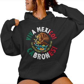 Viva Mexico Cabrones Mexican Independence Day Women Women Hoodie - Thegiftio UK