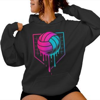 Volleyball Drip For Ns Ice Cream Drip Girls Volleyball Women Hoodie - Thegiftio UK
