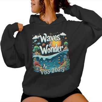 Waves Of Wonder Vbs Ocean Christian Faith Camp 2025 Women Hoodie - Thegiftio UK