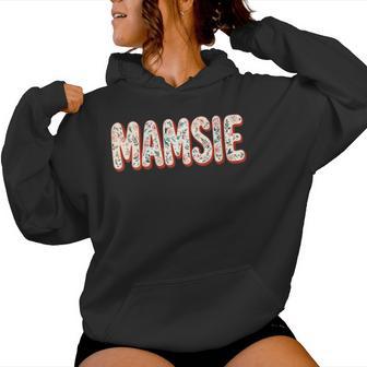 Wildflowers Mamsie Floral Mother's Day Mamsie Women Hoodie - Thegiftio UK
