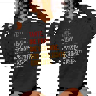 Women's Tante Derchlechte Einfluss Du Wirst Tante Kapuzenpullover für Damen - Seseable