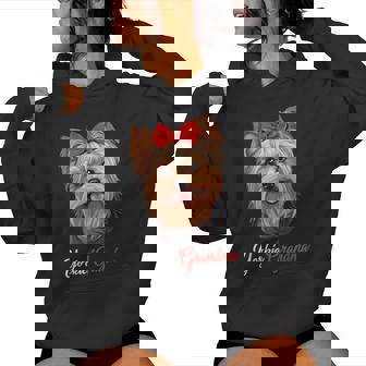 Yorkie Grandma Yorkshire Terrier Dog Lover Mother's Day Women Hoodie - Thegiftio