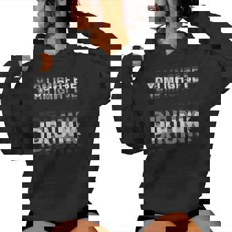 You Might Be Drunk 面白い ヴィンテージ レトロ レディースパーカー - Kawaiitshirt