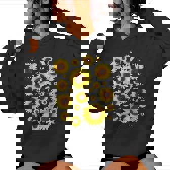 ひまわり 花柄 花 シンプル ポジティブ 夏 グラフィック レディースパーカー - Kawaiitshirt