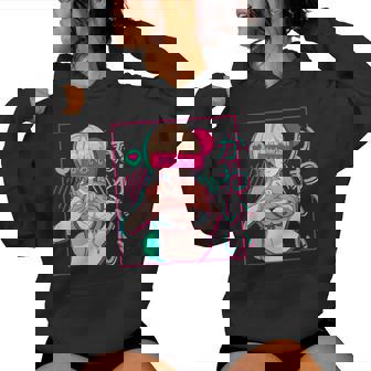スケベなアニメの女の子 レディースパーカー - Kawaiitshirt
