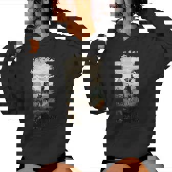 スタンダード シュナウザー マウンテン 肉球デザイン 犬 お母さん お父さん レディースパーカー - Kawaiitshirt