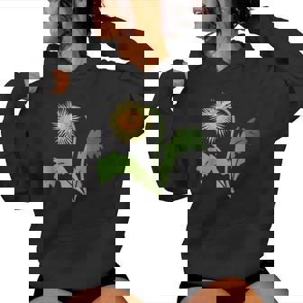 ダンディライオン タンポポ 黄色い花 ライオンの頭 レディースパーカー - Kawaiitshirt