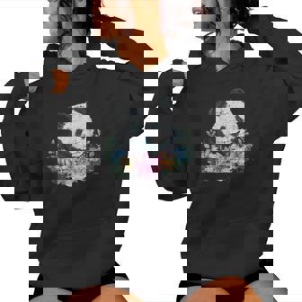 天然花 パンダ アジア動物園 動物 パンダ レディースパーカー - Kawaiitshirt