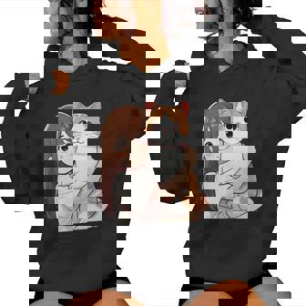 猫と少女 Cat And Girl レディースパーカー - Kawaiitshirt