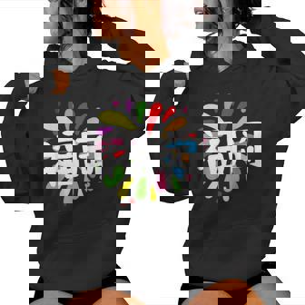 福岡 漢字 お土産 カラフル 祭り 花火風 レディースパーカー - Kawaiitshirt