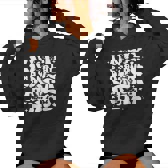 私の野球のお母さん時代にグルーヴィーなスポーツ親の野球ママ レディースパーカー - Kawaiitshirt