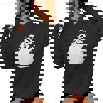 肉まんとパンダ かわいい チャイナ Pork Bunpanda レディースパーカー - Kawaiitshirt