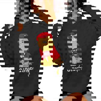 還暦祝い 猫 ねこ ちゃんちゃんこ 男性 女性 猫好き 還暦 お祝い 60歳 かわいい おもしろ オレンジ猫 レディースパーカー - Kawaiitshirt