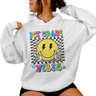 1St Grade For Girls Boys Teacher First Grade Back To School Women Hoodie - Thegiftio UK