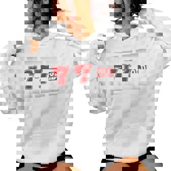 77 歳 喜寿 77歳 77才 お祝い 男性 女性 喜寿祝い 父 母 きじゅ 誕生日 スロット パチスロ レディースパーカー - Kawaiitshirt