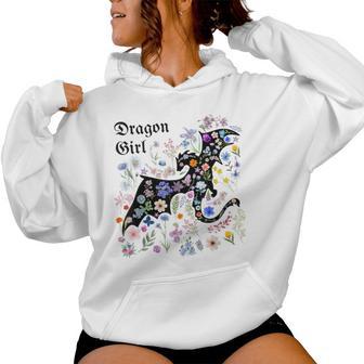 & Girls Floral Dragon Girl Matching Women Hoodie - Thegiftio UK
