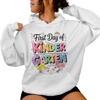 Back To School First Day Of Kindergarten Girls Teachers Women Hoodie - Thegiftio UK