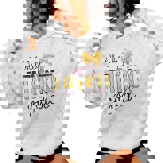 Back To School Oh Hey Third Grade Pencil Coquette Teachers Women Hoodie | Mazezy