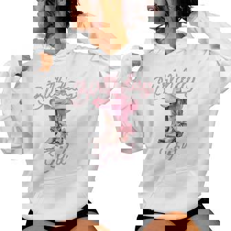 Birthday Cowgirl Western Birthday Girl Bday Party Women Hoodie - Thegiftio