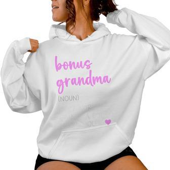 Bonus Grandma Definition Cute Mother's Day Noun Women Hoodie - Thegiftio UK