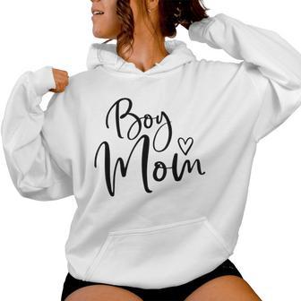 Boy Mom For Mother Mom Of Boys Mama Women Hoodie - Thegiftio UK