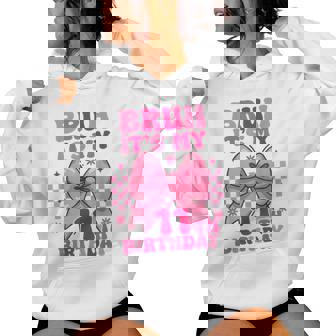 Bruh It's My 11Th Birthday Girls Ns Coquette Bow Women Hoodie - Thegiftio