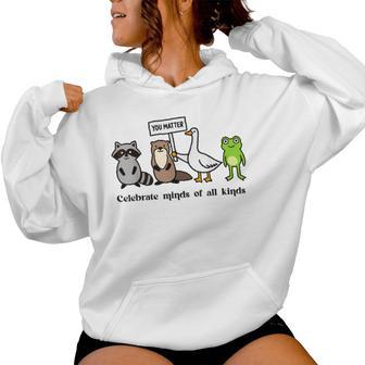 Celebrate Minds Of All Kinds Sped Special Education Teacher Women Hoodie - Thegiftio UK