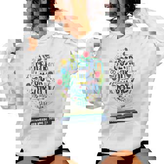 Color Our World Summer Reading 2025 Boho Wildflower Book Women Hoodie - Thegiftio UK