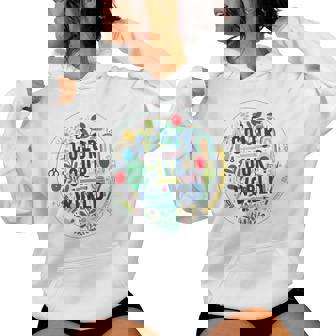 Color Our World Summer Reading 2025 Boho Wildflower Book Women Hoodie - Monsterry