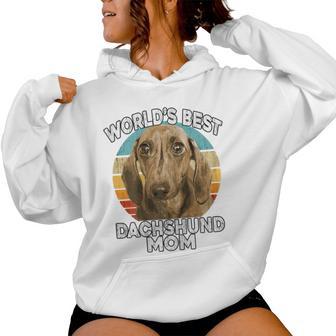 Dachshund Mother's Day World's Best Daschund Mom Dog Women Hoodie - Thegiftio UK
