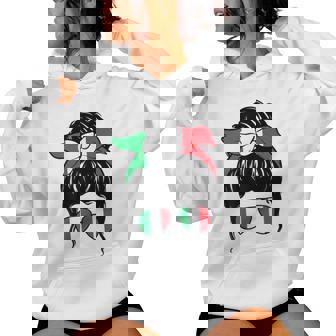 Drapeau Italien Italien Fille Italienne Ragazza Italiana Sweat à capuche femme - Cadeauxyz
