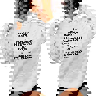 Easy Distracted By Anake Dad Mom Ratnake レディースパーカー - Kawaiitshirt