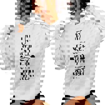 Eatleep Gym Repeat Gimnasio Divertido In Mangas Sudadera con capucha para mujer - Regaloses