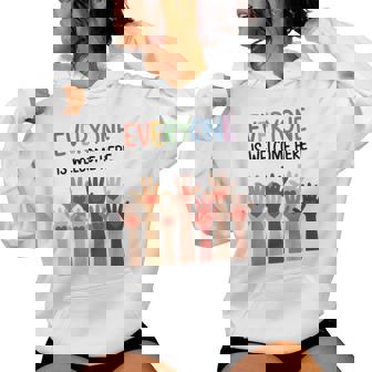 Everyone Is Welcome Here アイダホ 教師 男性 女性 キッズ レディースパーカー - Kawaiitshirt