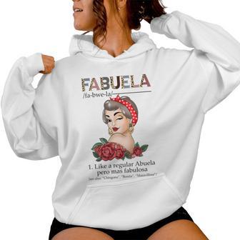 Fabuela Spanish Fabuela Definition Leopard Dot Day Women Hoodie - Monsterry