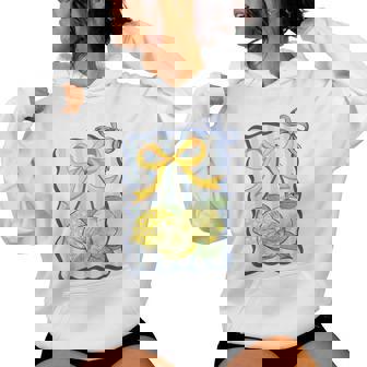 Fancy Lemon Coquette Bow Trendy Lemon Summer Girl Women Women Hoodie - Monsterry