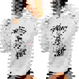 Feeling Feral アライグマ ミーム アルコール 飲酒 恋人 男性 女性 レディースパーカー - Kawaiitshirt