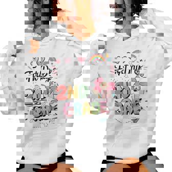 First Day Of Second Grade Back To School Teacher Girls Women Hoodie | Mazezy