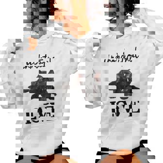 Frenchie Mum Dogへのラブフレンチブルドッグギフト レディースパーカー - Kawaiitshirt